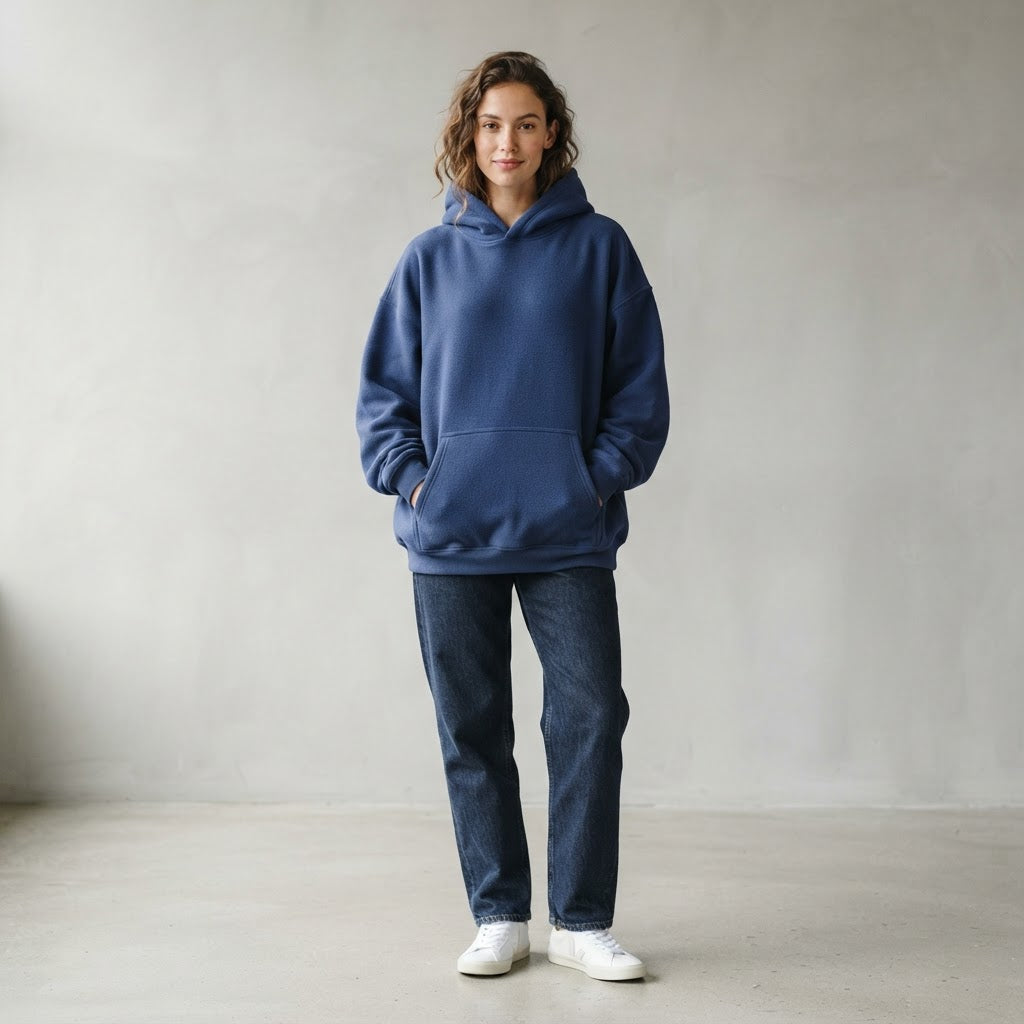 Fleece Hoodie — Mocha Mousse
