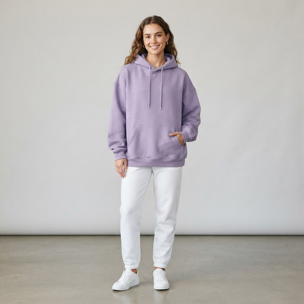 Fleece Hoodie — Mocha Mousse