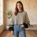 Gestreiftes Langarmshirt
