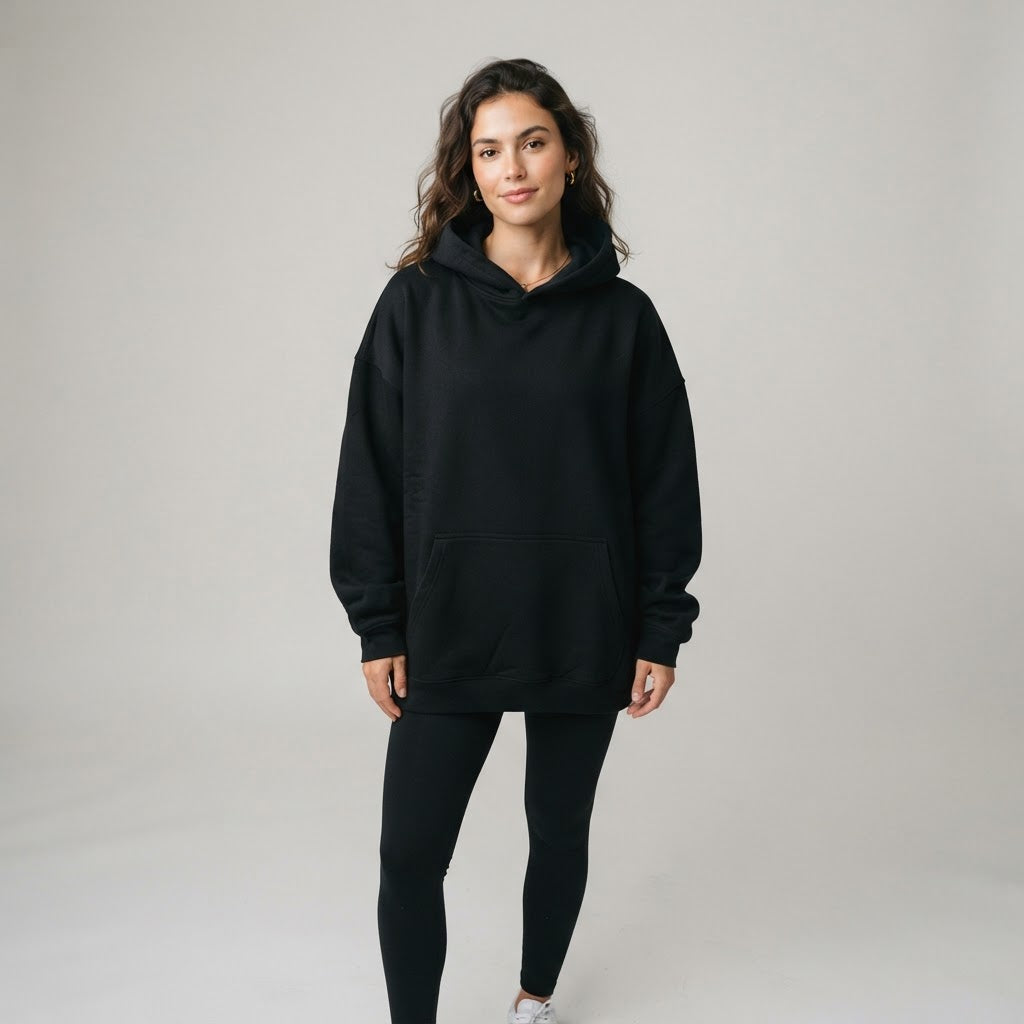 Fleece Hoodie — Mocha Mousse