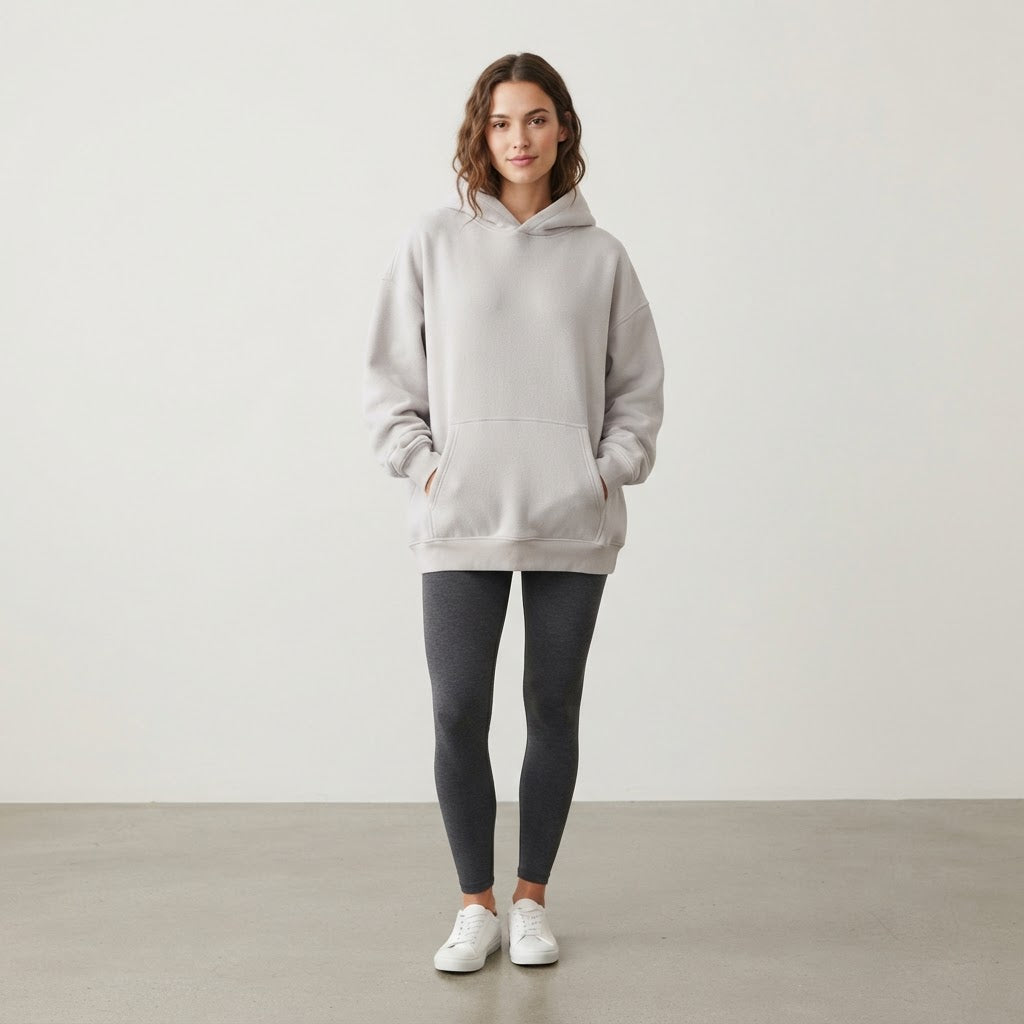 Fleece Hoodie — Mocha Mousse