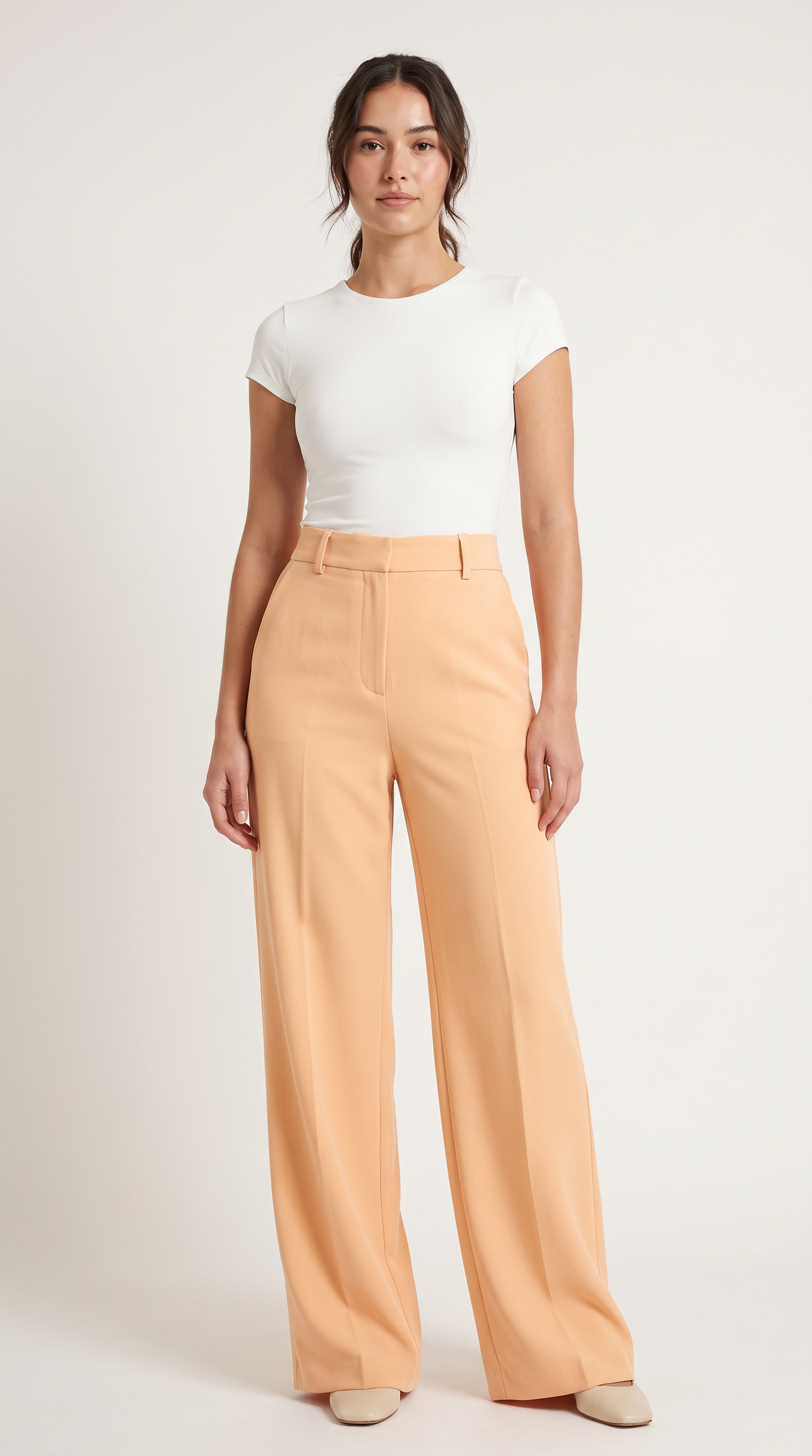 High-Waist Wide-Leg Hose